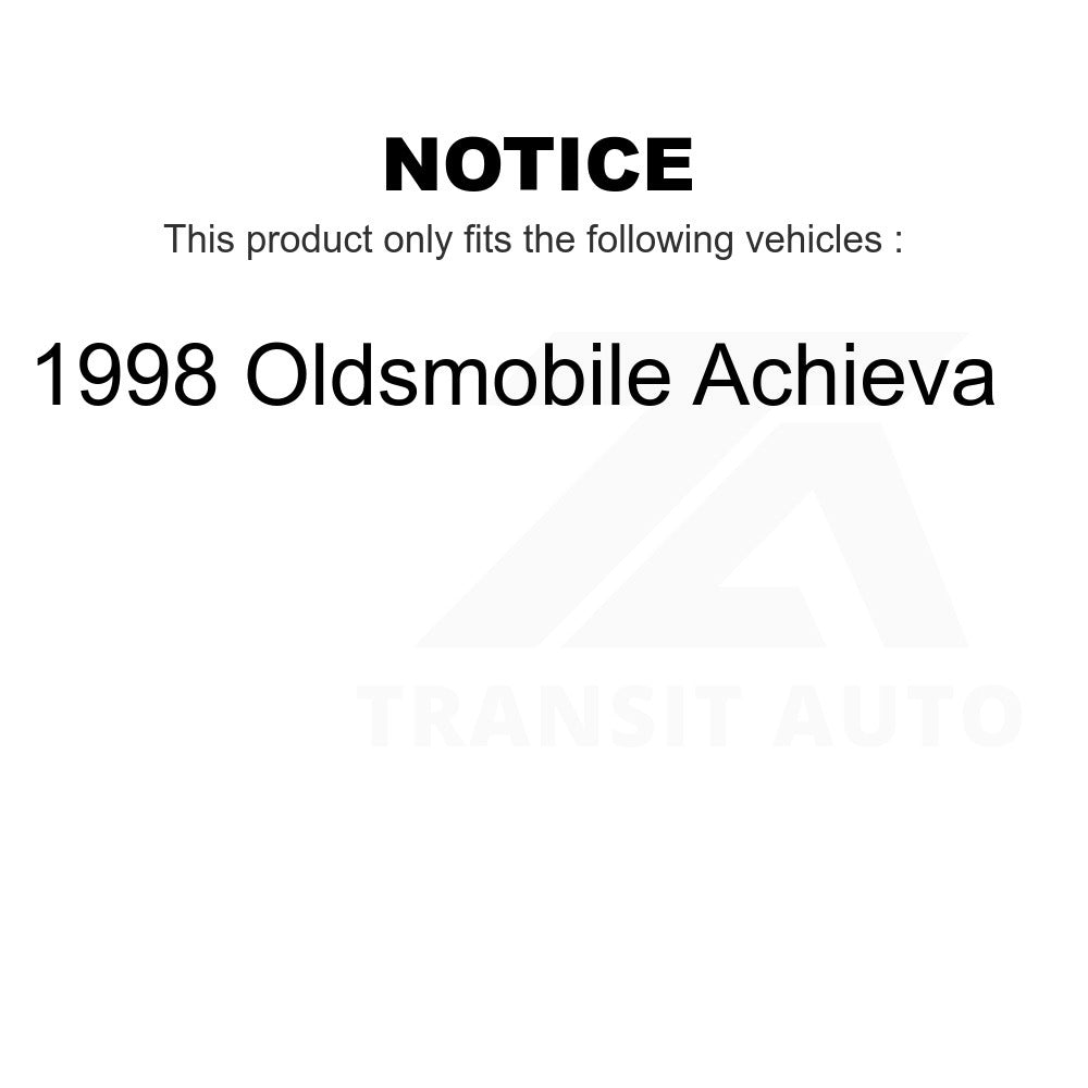 Front Ceramic Brake Pads And Rear Parking Shoes Kit For 1998 Oldsmobile Achieva