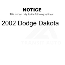 Charger l&#39;image dans la galerie, Front Rear Ceramic Brake Pads Kit For 2002 Dodge Dakota