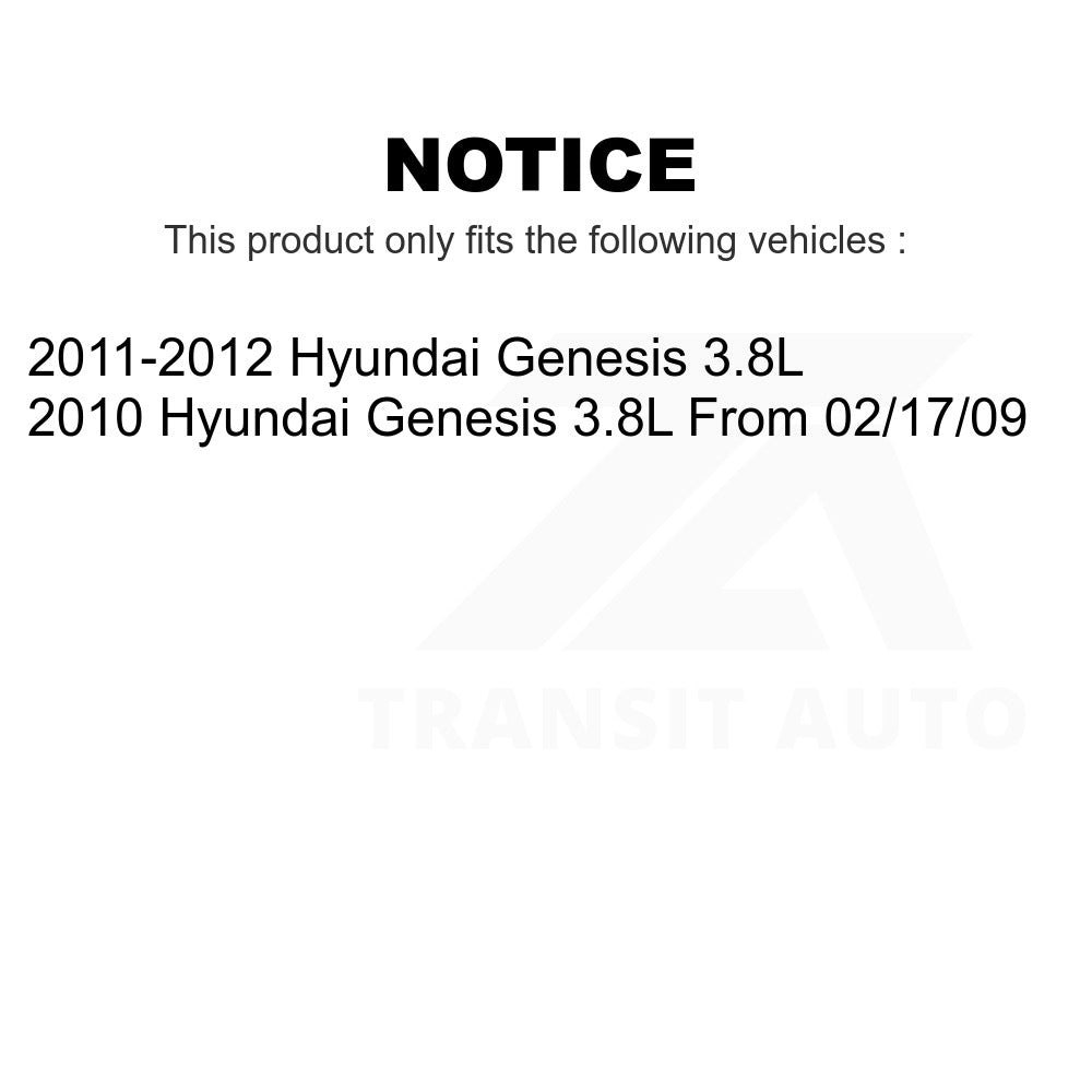 Front Rear Ceramic Brake Pads Kit For Hyundai Genesis 3.8L