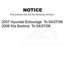 Charger l&#39;image dans la galerie, Front Rear Ceramic Brake Pads Kit For Kia Sedona Hyundai Entourage To 04/27/06