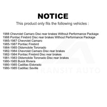 Charger l'image dans la galerie, Front Rear Ceramic Brake Pads Kit For Chevrolet Camaro Pontiac Firebird Cadillac