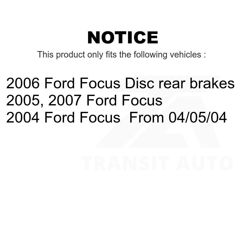 Front Rear Ceramic Brake Pads Kit For Ford Focus