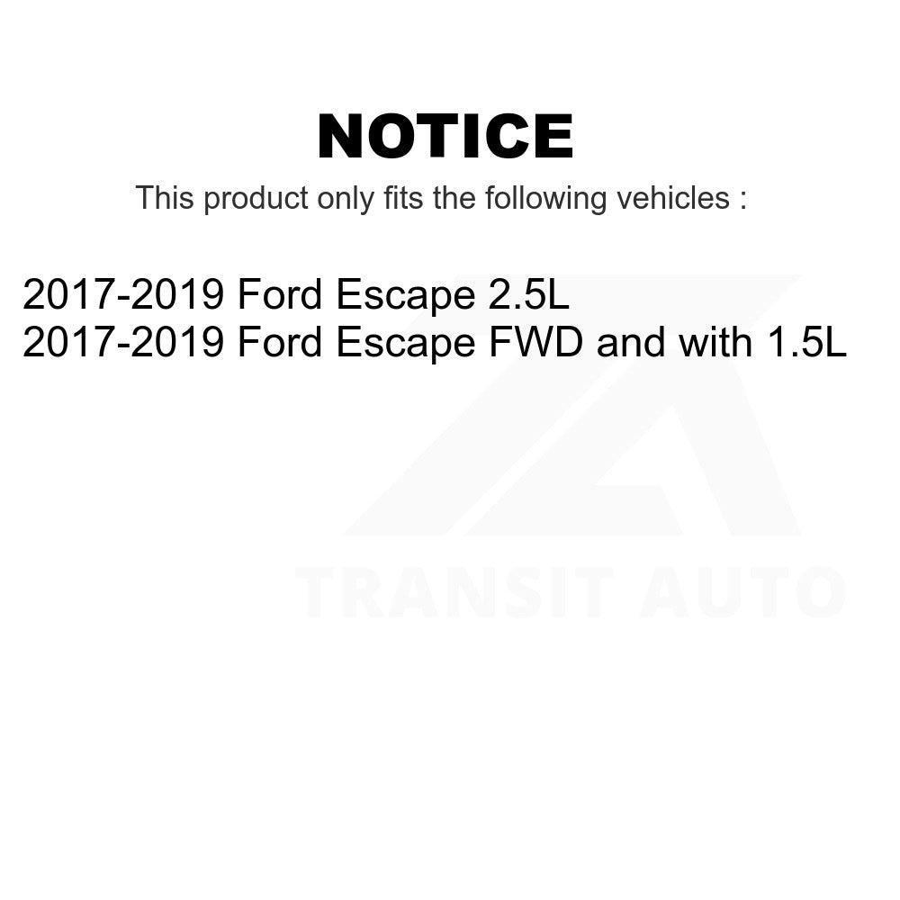 Front Rear Ceramic Brake Pads Kit For Ford Escape