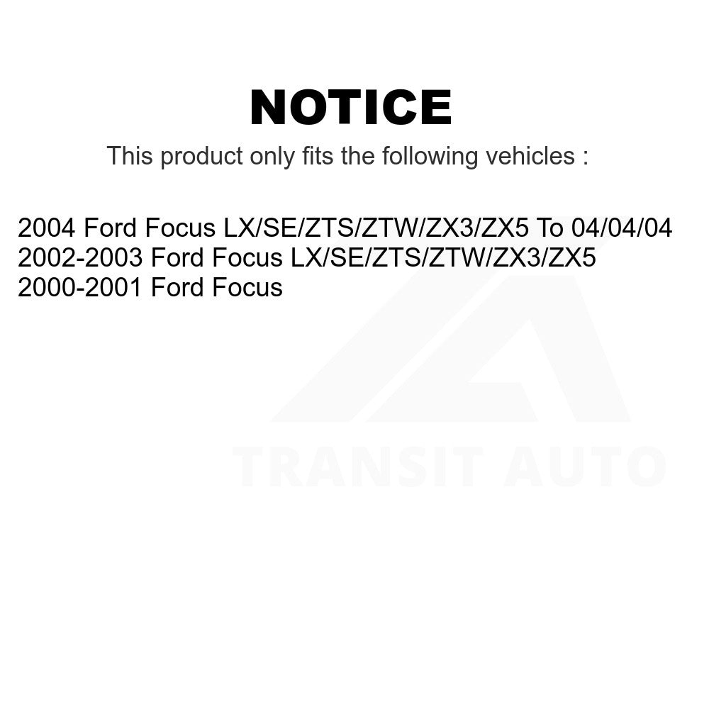 Front Rear Ceramic Brake Pads Kit For Ford Focus