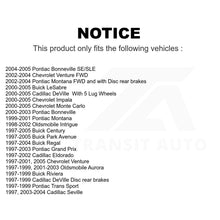 Charger l&#39;image dans la galerie, Front Rear Ceramic Brake Pad Kit For Buick Chevrolet Impala LeSabre Century Prix