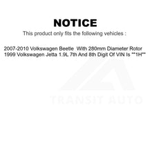 Charger l&#39;image dans la galerie, Front Rear Ceramic Brake Pads Kit For Volkswagen Beetle Jetta