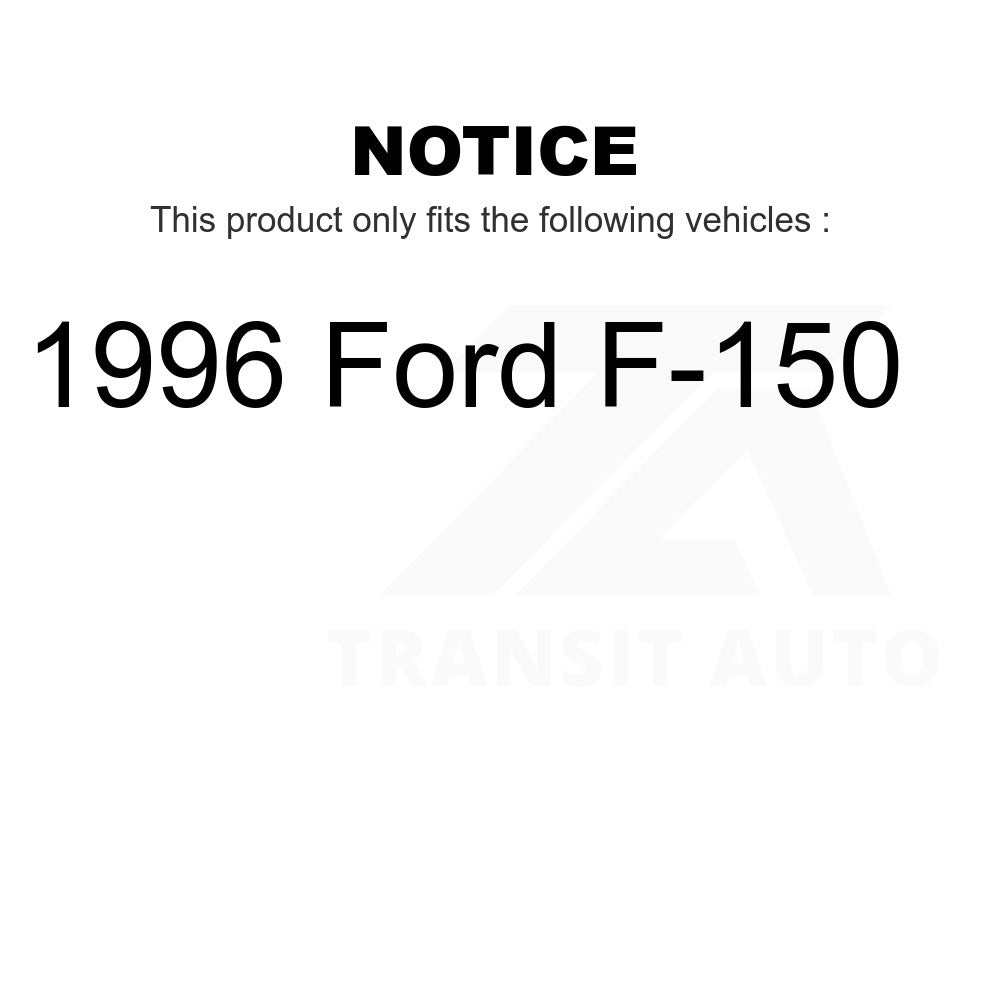 Front Rear Ceramic Brake Pads Kit For 1996 Ford F-150