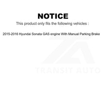 Charger l&#39;image dans la galerie, Front Rear Ceramic Brake Pads Kit For Hyundai Sonata With Manual Parking