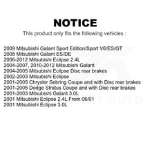 Load image into Gallery viewer, Front Rear Ceramic Brake Pads Kit For Mitsubishi Galant Eclipse Chrysler Sebring
