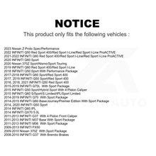 Load image into Gallery viewer, Front Rear Ceramic Brake Pads Kit For INFINITI G37 Q50 Q60 M37 Nissan 370Z Q70 Z