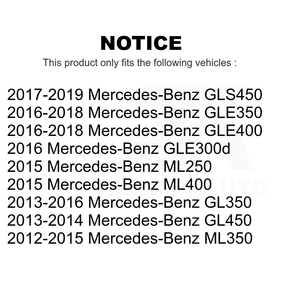 Front Rear Ceramic Brake Pads Kit For Mercedes-Benz ML350 GLE350 GLS450 GL450