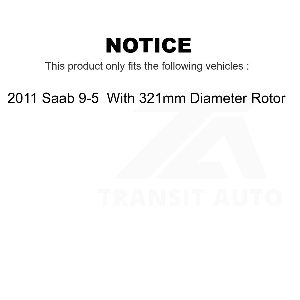 Front Rear Ceramic Brake Pads Kit For Saab 9-5