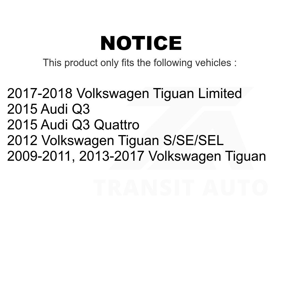 Kit de plaquettes de frein en céramique avant et arrière, pour Volkswagen Tiguan Audi Q3 Limited Quattro 