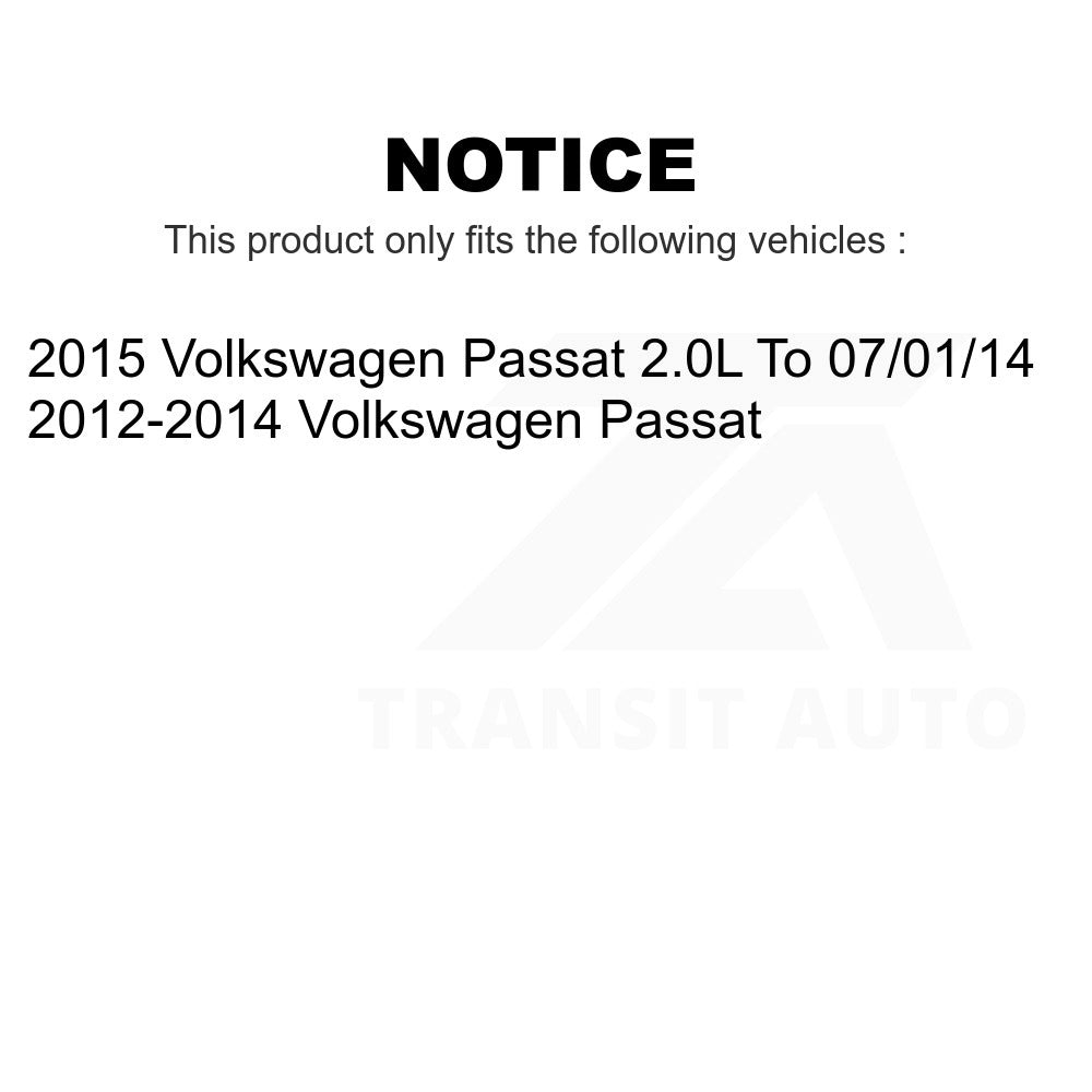 Front Rear Ceramic Brake Pads Kit For Volkswagen Passat