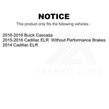 Load image into Gallery viewer, Front Rear Ceramic Brake Pads Kit For Buick Cascada Cadillac ELR