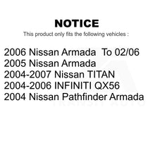 Load image into Gallery viewer, Front Rear Ceramic Brake Pads Kit For Nissan Titan Armada Pathfinder INFINITI