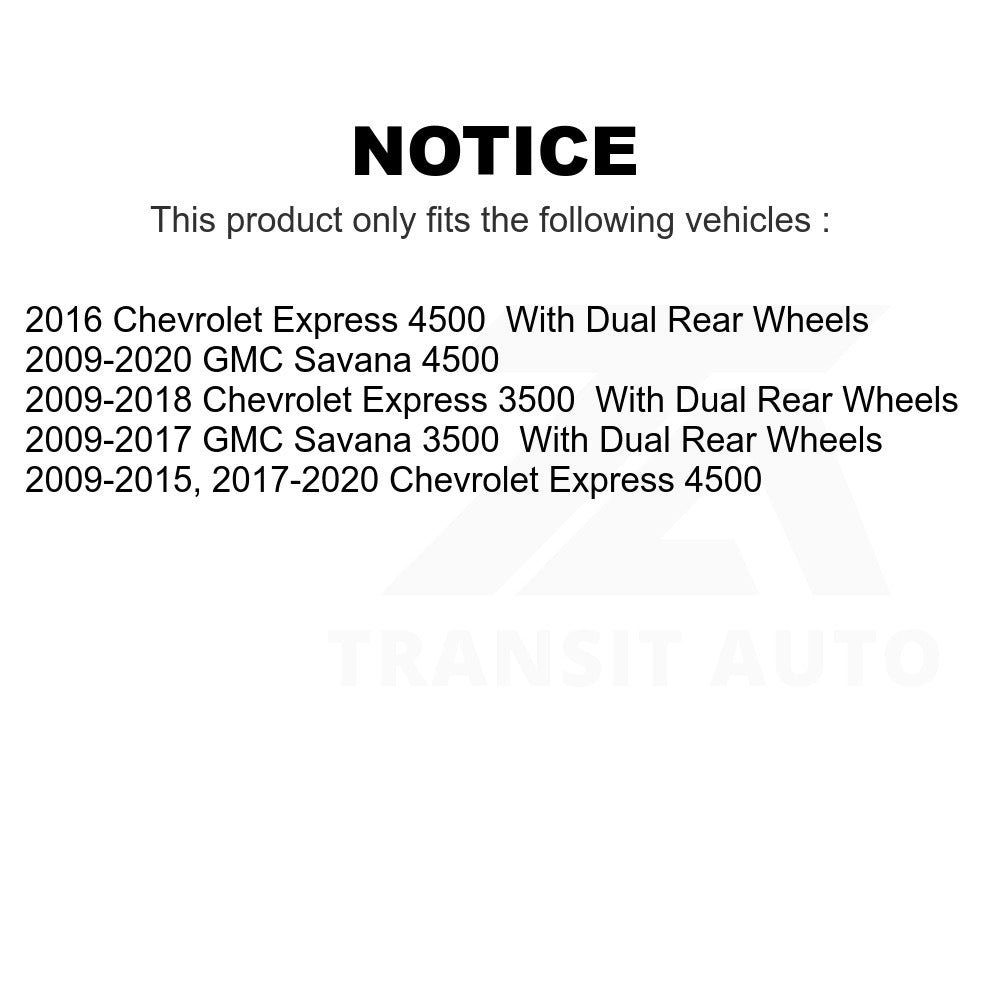 Kit de plaquettes de frein en céramique avant et arrière, pour Chevrolet Express 3500 GMC Savana 4500 
