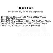 Charger l'image dans la galerie, Kit de plaquettes de frein en céramique avant et arrière, pour Chevrolet Express 3500 GMC Savana 4500 