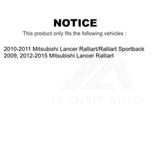 Charger l&#39;image dans la galerie, Front Rear Ceramic Brake Pads Kit For Mitsubishi Lancer