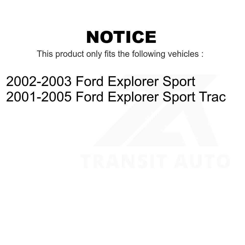 Front Rear Ceramic Brake Pads Kit For Ford Explorer Sport Trac