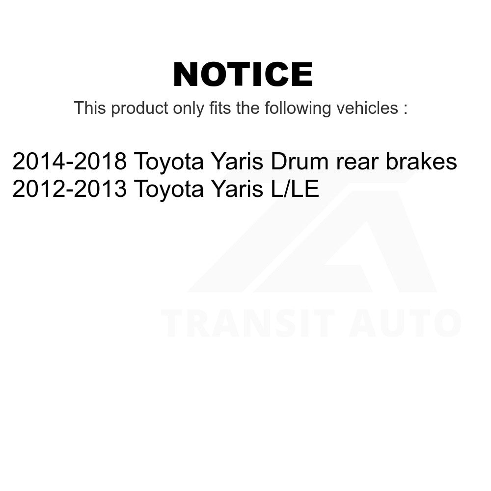 Front Rear Ceramic Brake Pads Kit For Toyota Yaris