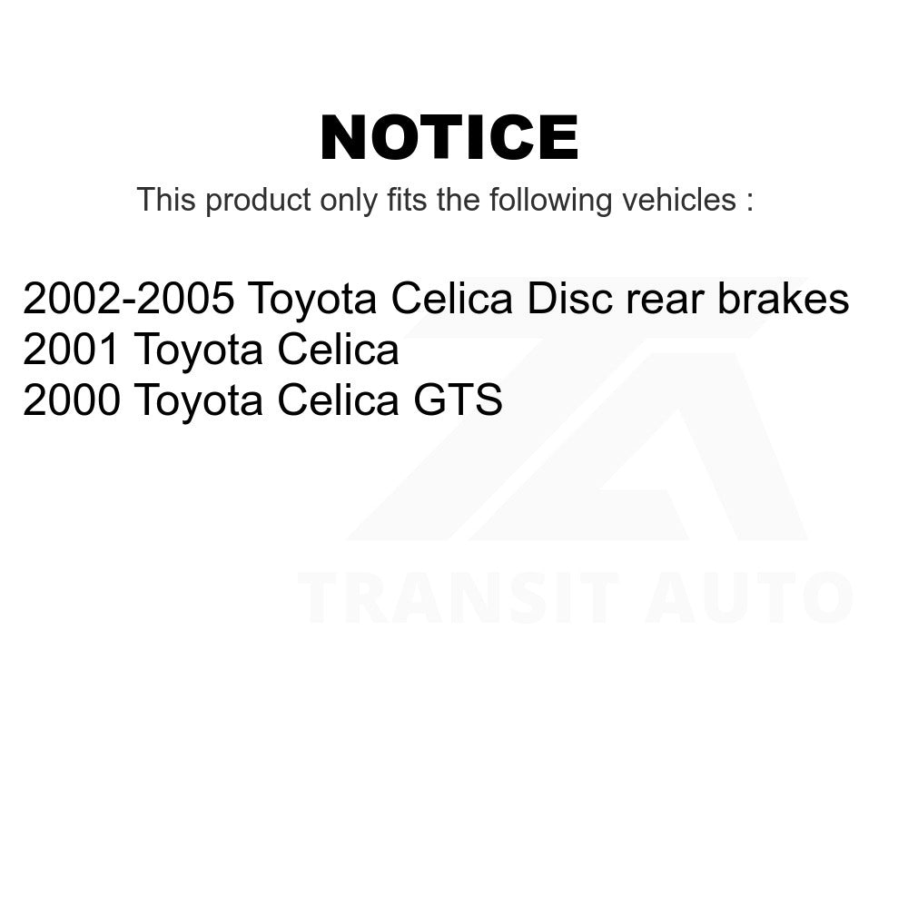 Front Rear Ceramic Brake Pads Kit For Toyota Celica