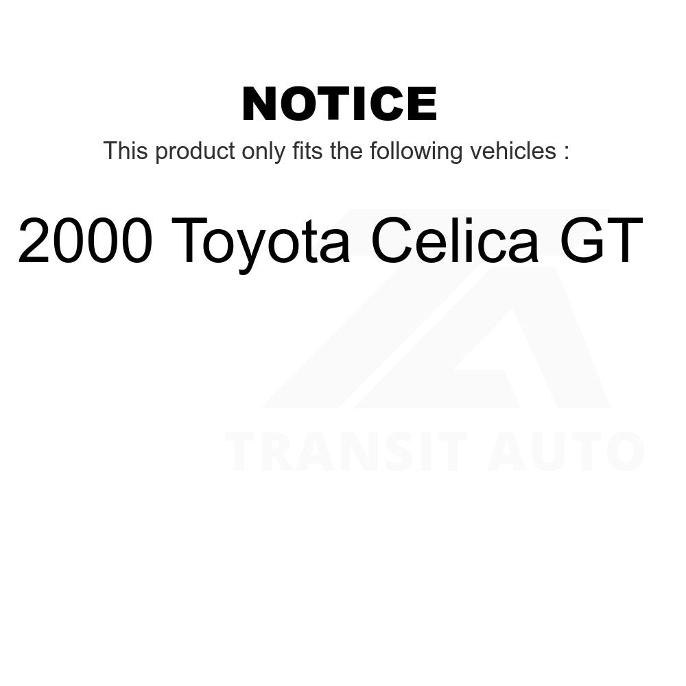 Front Rear Ceramic Brake Pads Kit For 2000 Toyota Celica GT