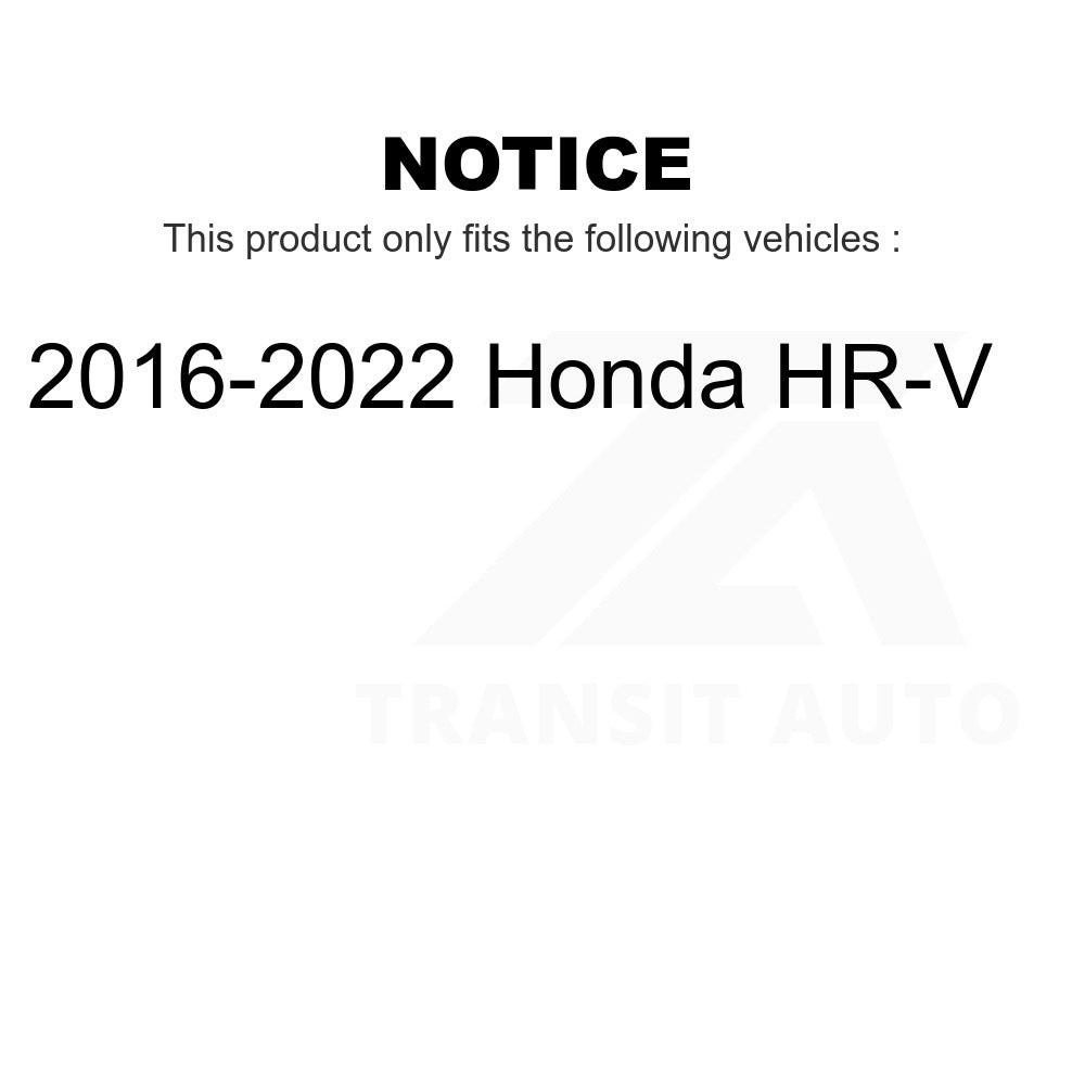 Front Rear Ceramic Brake Pads Kit For 2016-2022 Honda HR-V