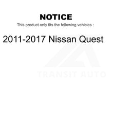 Charger l&#39;image dans la galerie, Front Rear Ceramic Brake Pads Kit For 2011-2017 Nissan Quest