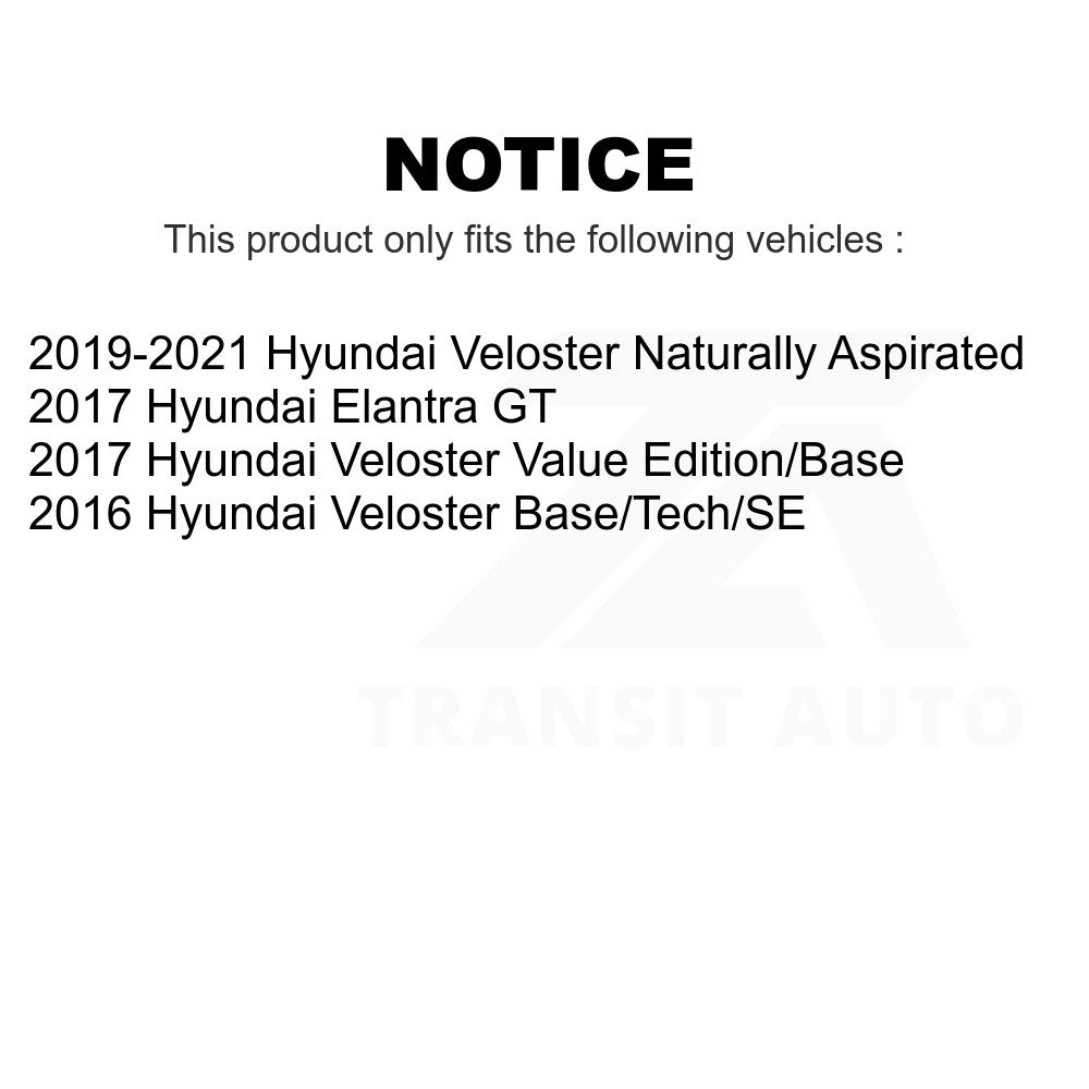 Front Rear Ceramic Brake Pads Kit For Hyundai Veloster Elantra GT