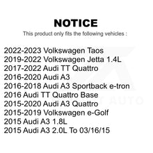 Load image into Gallery viewer, Front Rear Ceramic Brake Pads Kit For Volkswagen Jetta Audi A3 Quattro e-Golf TT