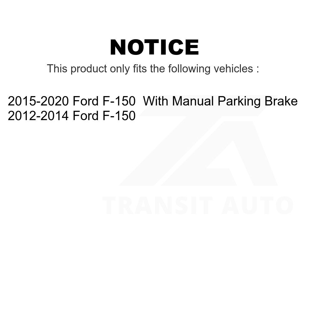 Front Rear Ceramic Brake Pads Kit For Ford F-150