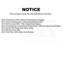 Load image into Gallery viewer, Front Rear Ceramic Brake Pads Kit For Ford Explorer Police Interceptor Utility