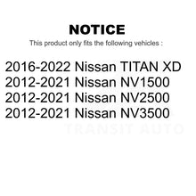 Load image into Gallery viewer, Front Rear Ceramic Brake Pads Kit For Nissan NV2500 TITAN XD NV3500 NV1500