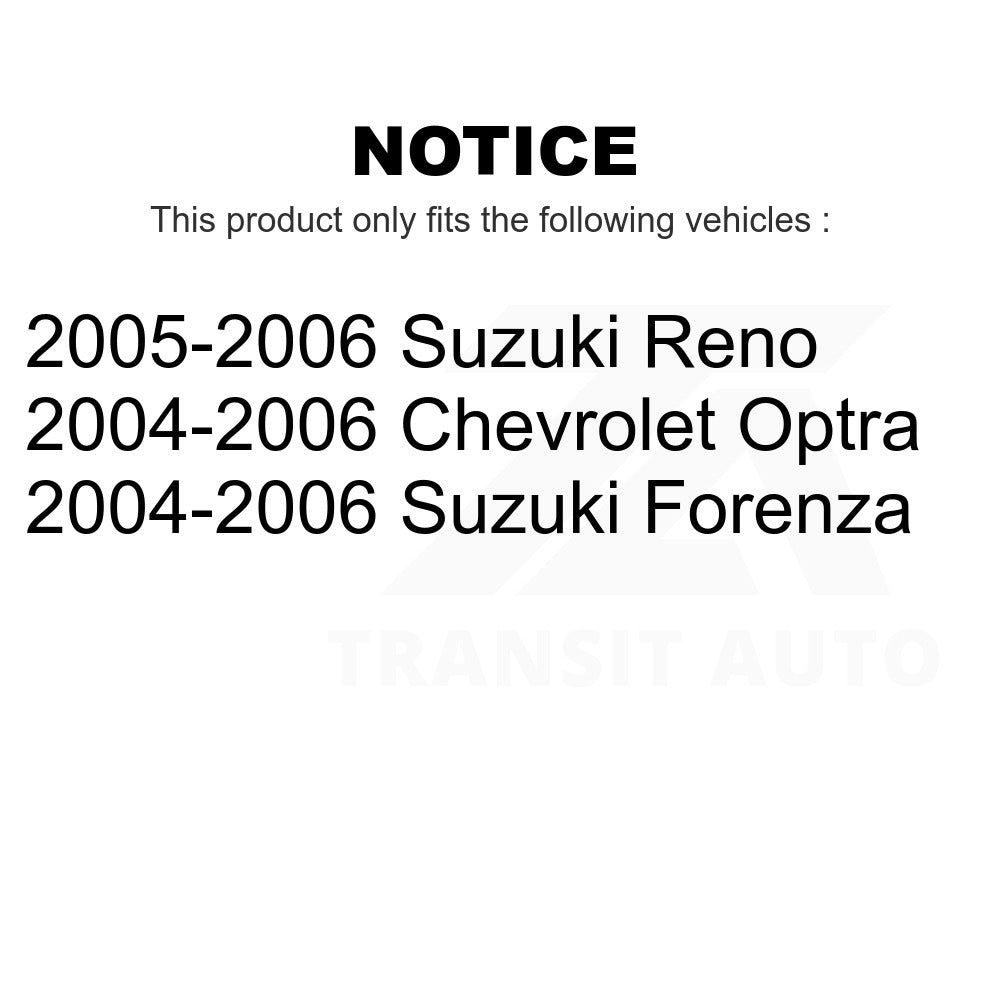 Front Rear Ceramic Brake Pads Kit For Suzuki Forenza Reno Chevrolet Optra