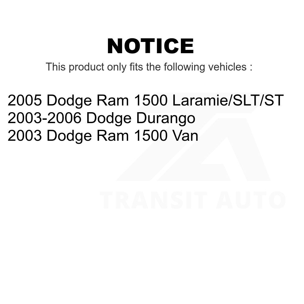 Front Rear Ceramic Brake Pads Kit For Dodge Durango Ram 1500 Van