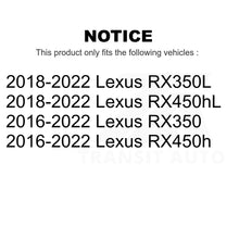 Charger l&#39;image dans la galerie, Rear Coat Drill Slot Disc Brake Rotor Pair For Lexus RX350 RX450h RX350L RX450hL