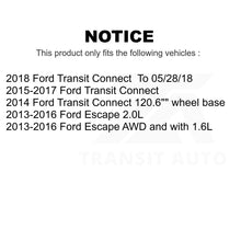 Load image into Gallery viewer, Front Rear Drilled Slot Disc Brake Rotor Ceramic Pad Kit For Ford Escape Transit