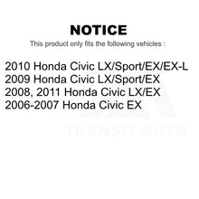 Charger l'image dans la galerie, Front Rear Coated Drilled Slot Disc Brake Rotors Ceramic Pad Kit For Honda Civic