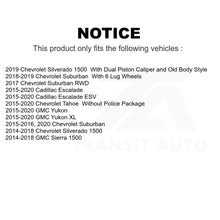 Charger l&#39;image dans la galerie, Front Rear Drilled Slot Brake Rotor Ceramic Pad Kit For Chevrolet Silverado 1500
