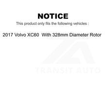 Load image into Gallery viewer, Front Coated Drilled Slotted Disc Brake Rotor And Ceramic Pad Kit For Volvo XC60