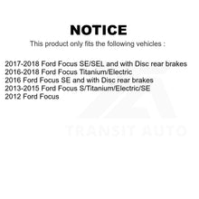 Charger l'image dans la galerie, Front Rear Coated Drilled Slot Disc Brake Rotor &amp; Ceramic Pad Kit For Ford Focus