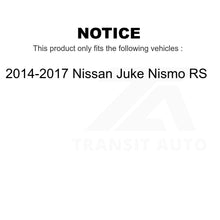 Charger l&#39;image dans la galerie, Front Rear Drill Slot Brake Rotor Ceramic Pad Kit For 14-17 Nissan Juke Nismo RS