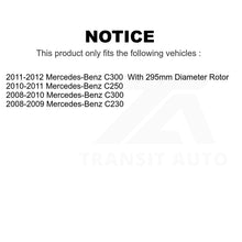 Load image into Gallery viewer, Front Rear Drilled Slot Brake Rotors Ceramic Pad Kit For Mercedes-Benz C300 C250