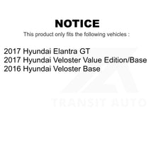 Load image into Gallery viewer, Front Rear Drilled Slot Brake Rotor Ceramic Pad Kit For Hyundai Veloster Elantra