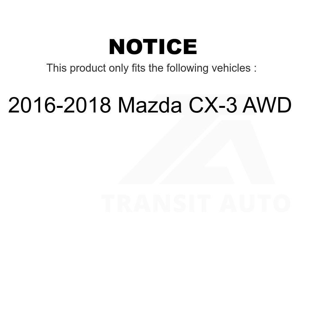 [Front+Rear] 2016-2018 Mazda CX-3 AWD Performance Drilled & Slotted Brake Rotor & Ceramic Pads Kit For Max Braking