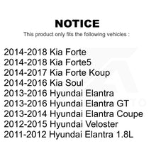 Charger l&#39;image dans la galerie, Rear Drilled Slot Brake Rotor Ceramic Pad Kit For Hyundai Elantra Kia Soul Forte