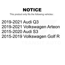 Load image into Gallery viewer, Front Rear Drill Slot Brake Rotors Ceramic Pad Kit For Audi Volkswagen Golf R S3