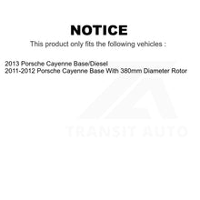 Load image into Gallery viewer, Front Rear Disc Brake Rotors And Ceramic Pads Kit (6Pc) For Porsche Cayenne