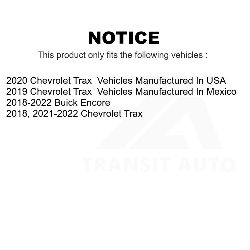 Front Rear Drill Slot Disc Brake Rotors Ceramic Pad Kit For Chevrolet Trax Buick